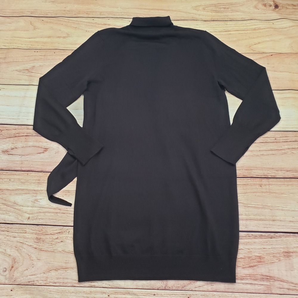 Uniqlo Dress Womens Extra Small Brown Wool Blend Knit Turtleneck Long Sleeve